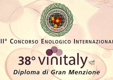 38th Vinitaly: Great Mention to Taurasi DOCG “Vigna Cinque Querce” 2000