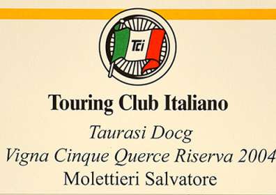 The Good Wines of Italy: Corona a Taurasi DOCG Riserva “Vigna Cinque Querce” 2004