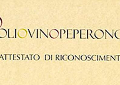 Certificate of Recognition issued by OlioVinoPeperoncino on the occasion of “Terre di Aglianico. Montemarano Wine Experience”