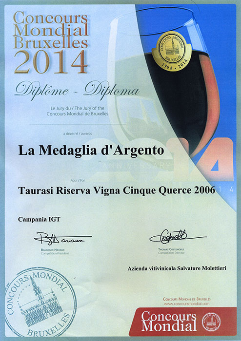 Concours-Mondial-Bruxelles-2014-medaglia-d-argento-taurasi-riserva-2006